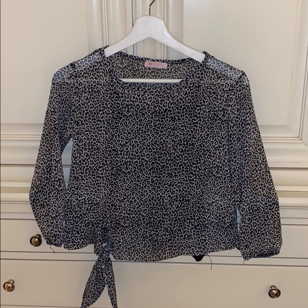 Girls i love Pinc Cheetah Top